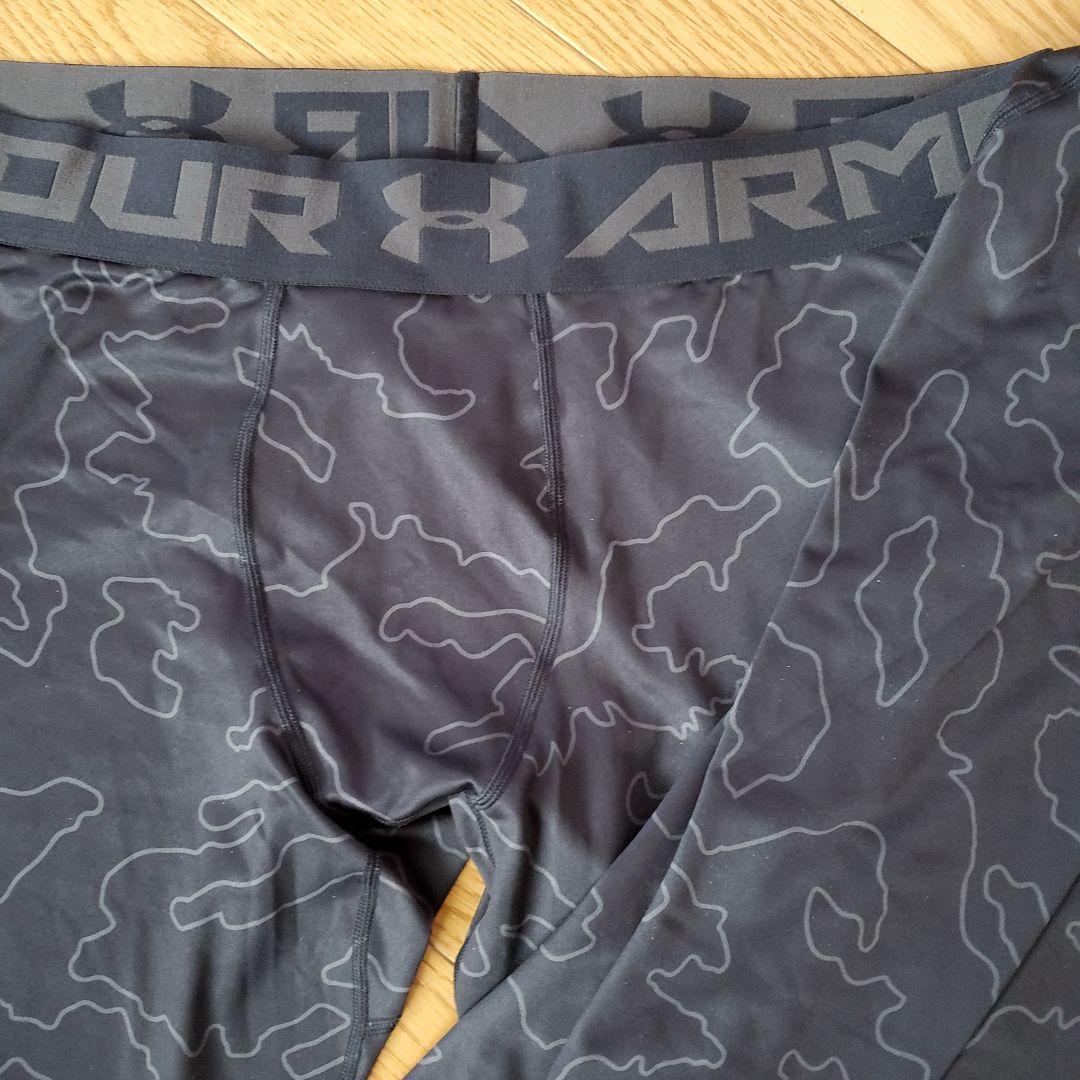 UNDER ARMOUR インナー上下 3XL ブラック迷彩