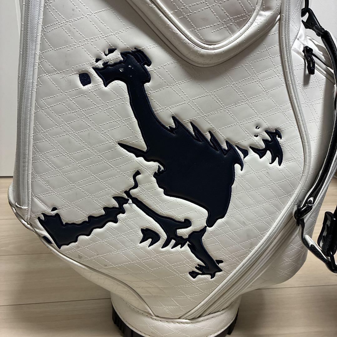 OAKLEY ホワイトキャディバッグ ロゴ