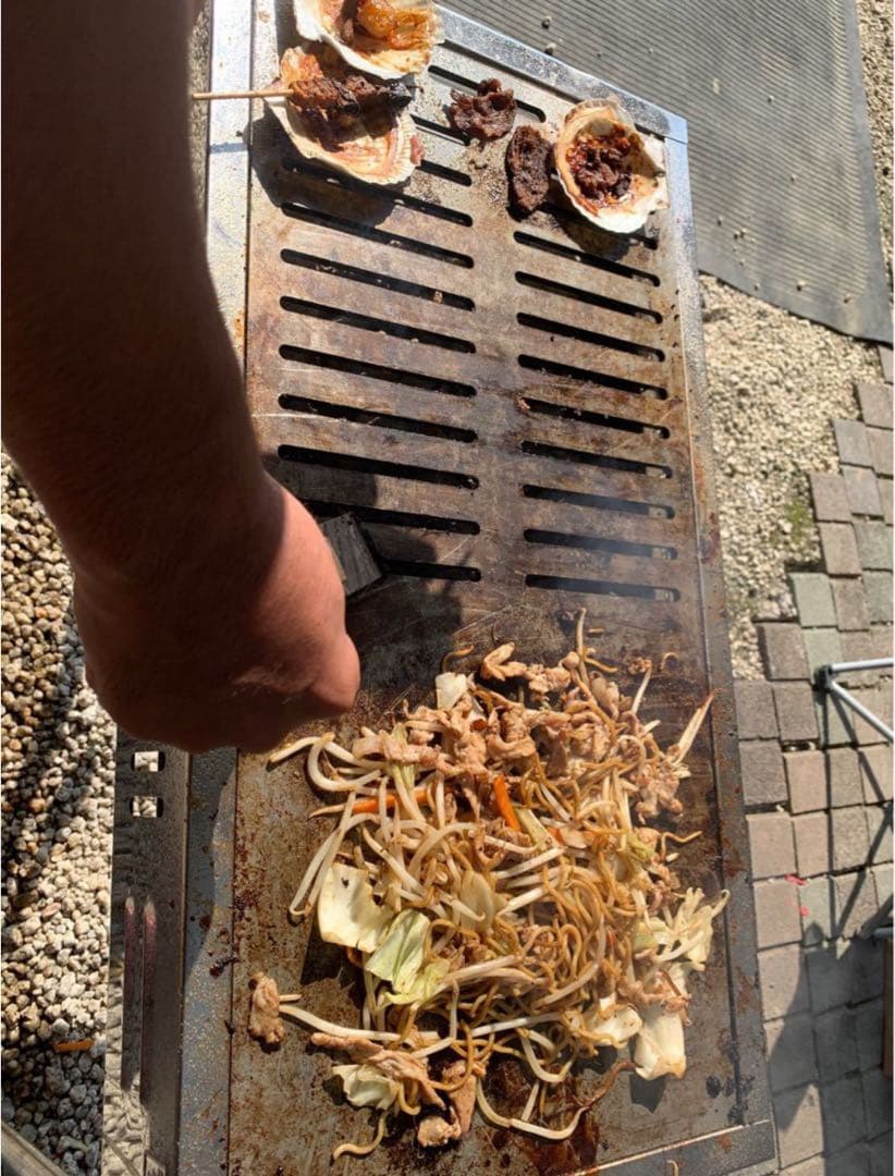 DCM ステンレス バーベキュー コンロ 650 半鉄板 焼肉
