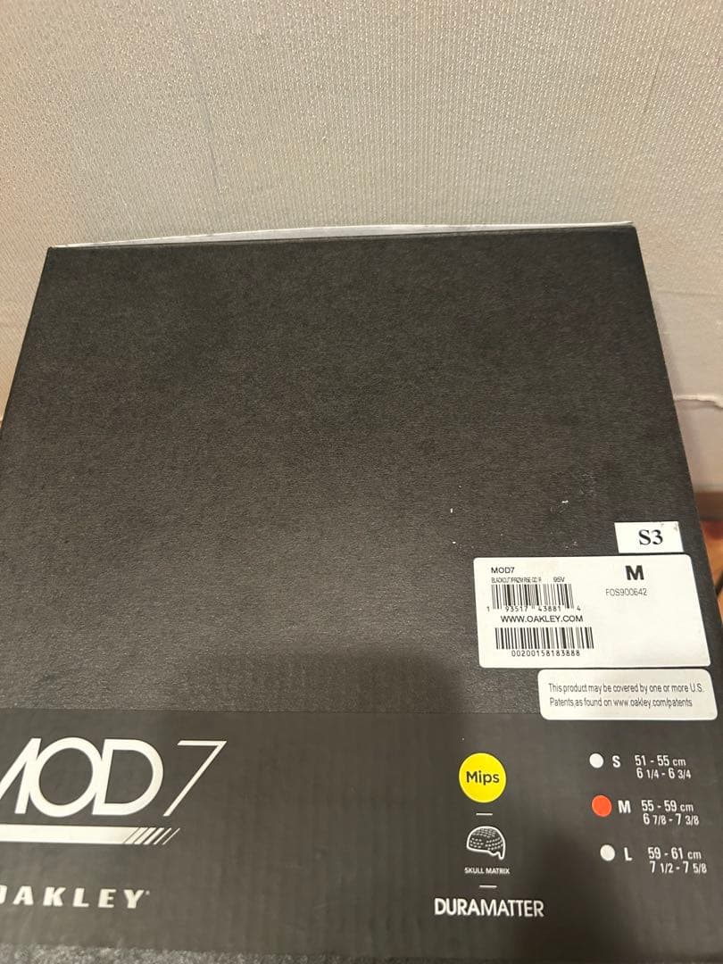 【新品箱付き】OAKLEY MOD7 ヘルメット ゴーグル付 Mサイズ