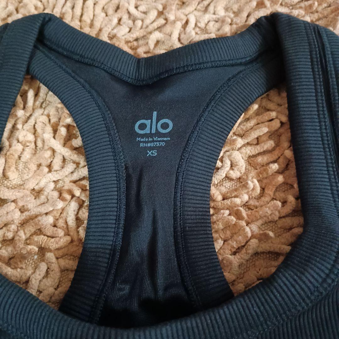 Alo Yoga Rib Support Tank XS ブラック