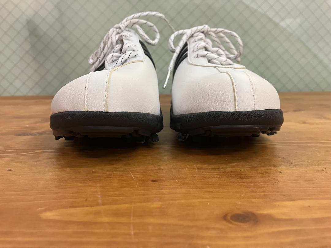 adidas ゴルフシューズ 23.5cm スパイク付 レディース 1回使用 …