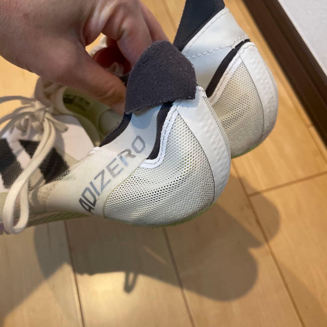 adizero スパイクシューズ ホワイト/ブラック