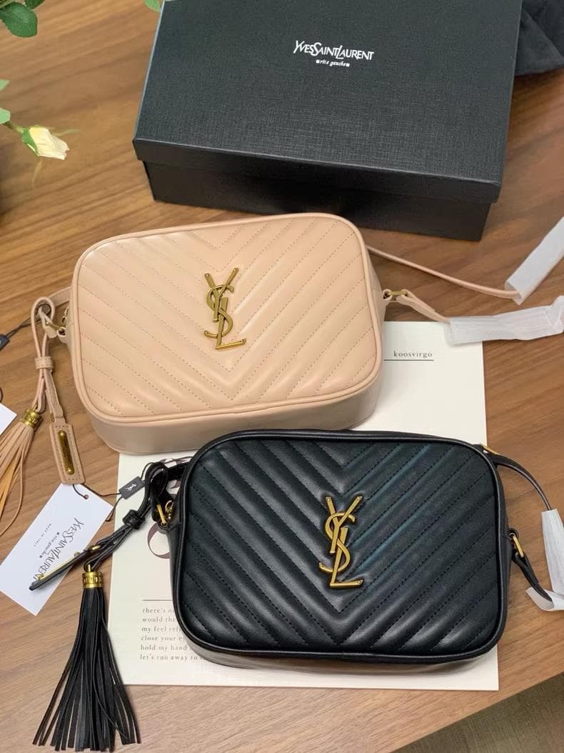 VIP非売品 サンローラン ルー カメラバッグ キルティングレザー YSL