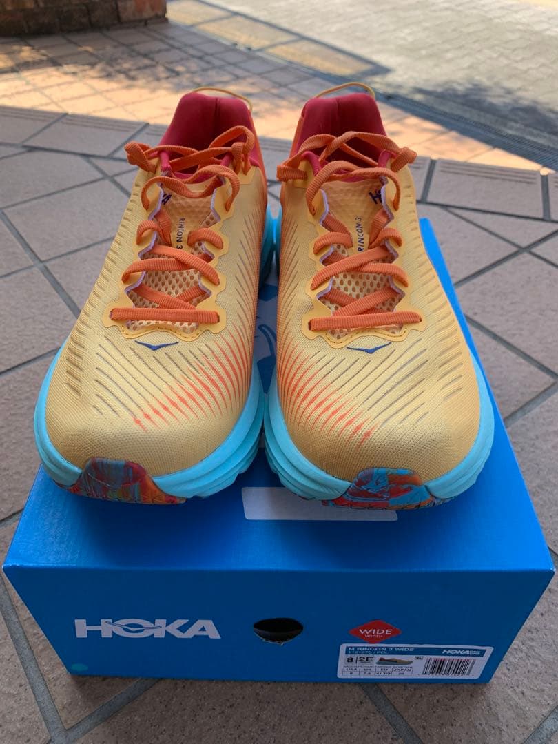 一度使用のみ HOKA Rincon3 26.0cm 2E ワイド