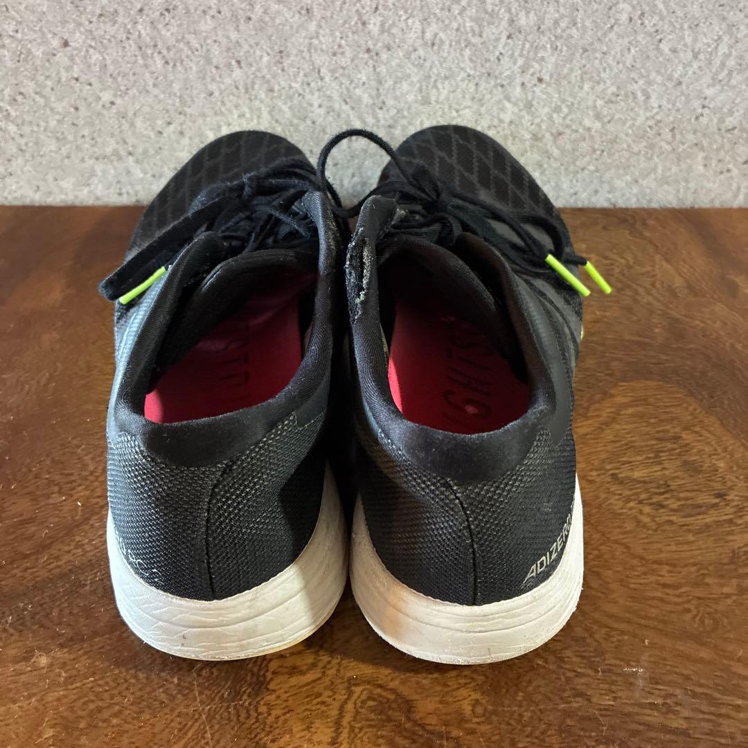 adidas 陸上用シューズ ブラック/グリーン　26cm