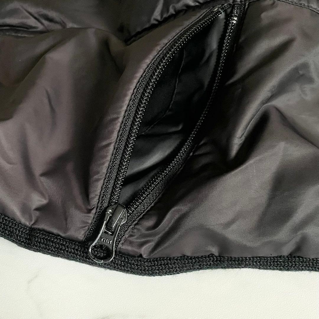 4350 【美品】パーリーゲイツ　中綿ジャケット ニット切替デザイン　M 黒