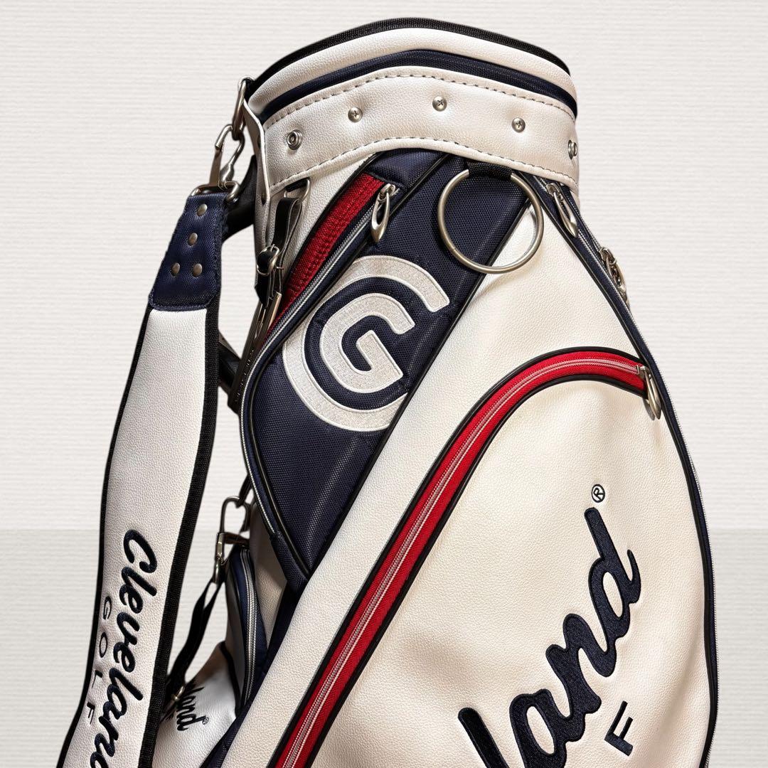 ✨超美品✨ Cleveland ゴルフバッグ トリコロール 9.5型