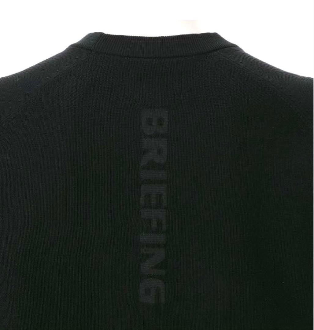 BRIEFING 3D LOGO CREWNECK KNIT（BLACK／M）