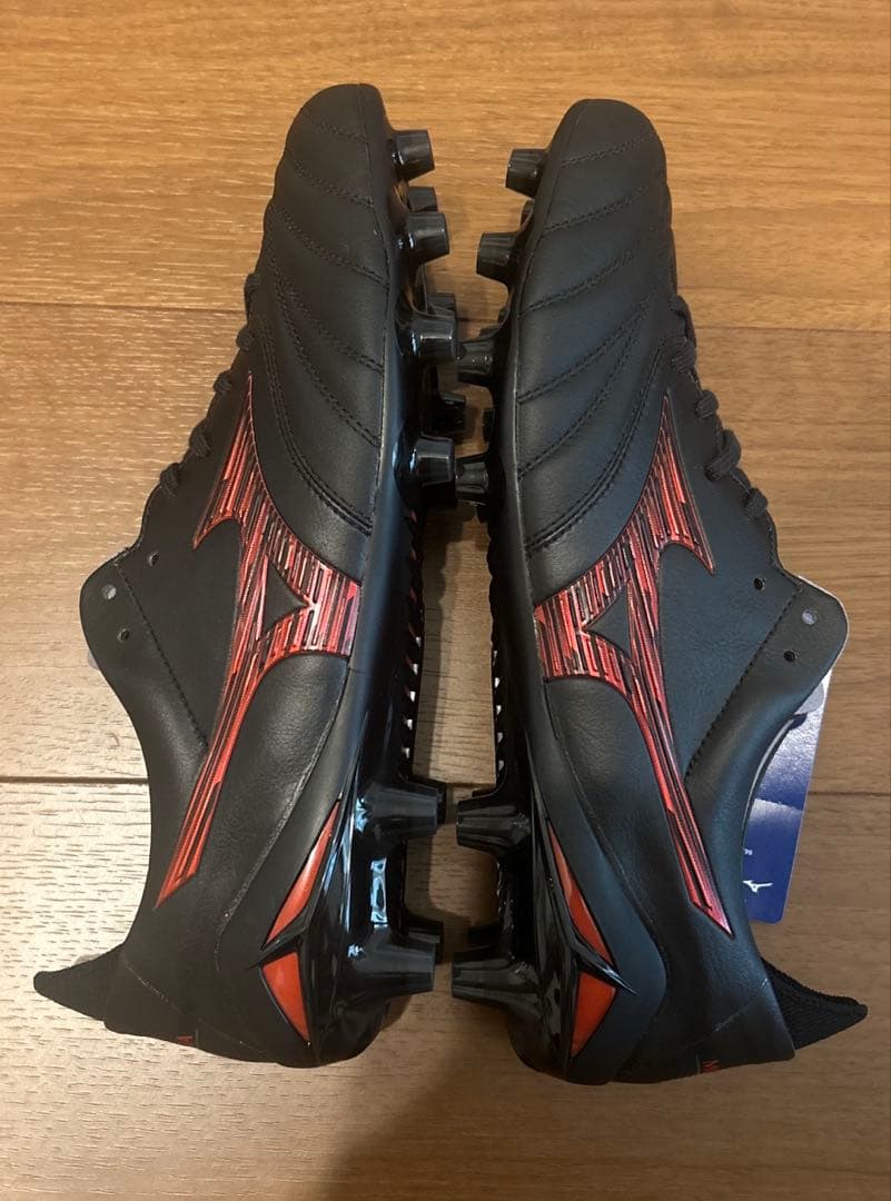【新品未使用】MIZUNO MORELIA NEO Ⅳ JAPAN ミズノ赤黒①