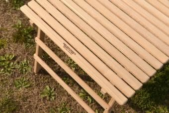 新品 CAMP MANIA INOUTDOOR ROUND LIVINGテーブル
