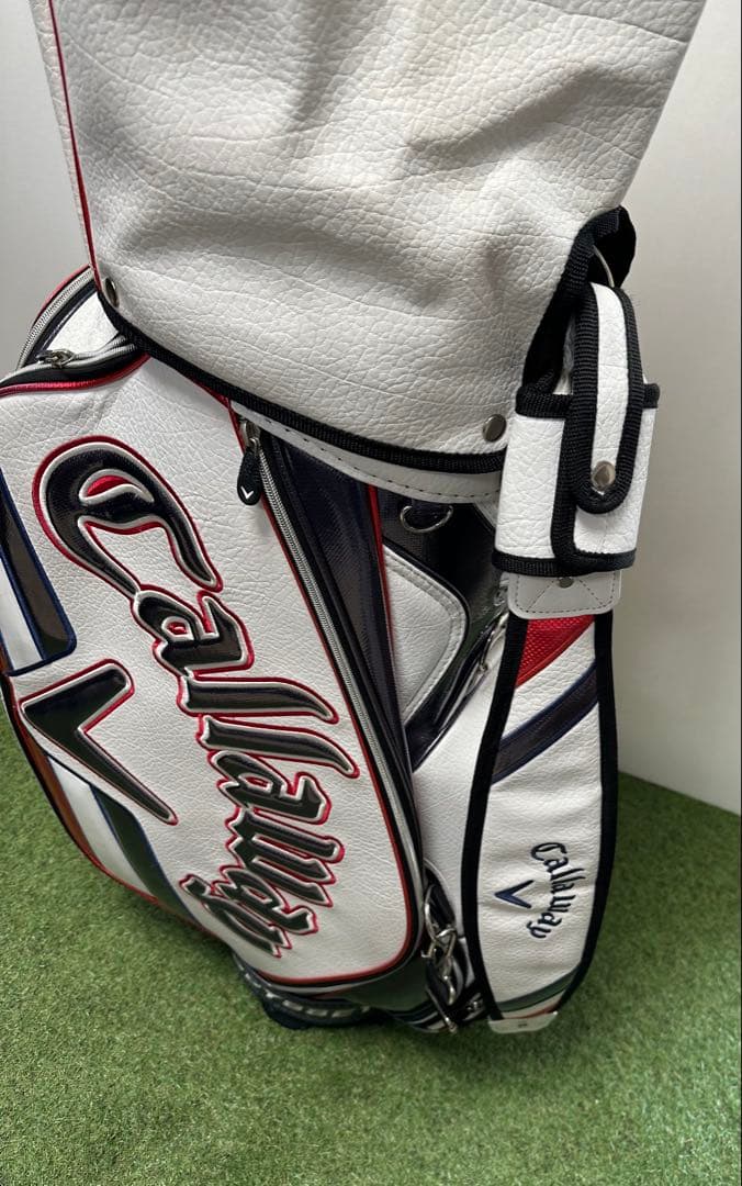 Callaway キャディバッグ ホワイト レッド 大き目サイズ ゴルフ
