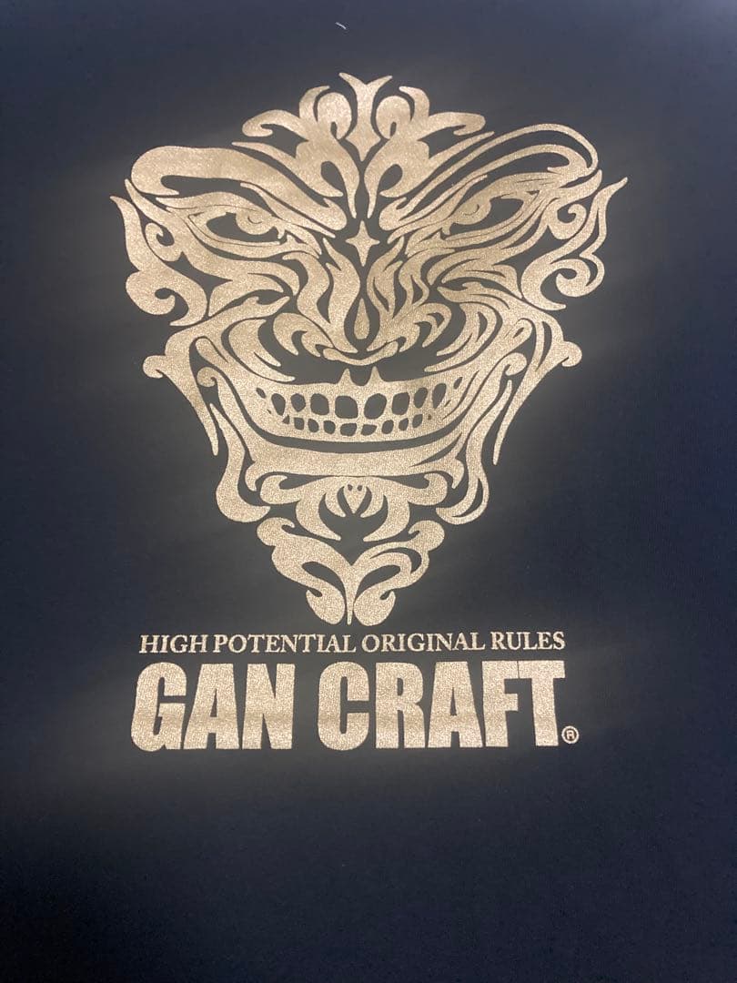 GAN CRAFT ロンT長袖シャツ XL ブラックゴールド送料込み