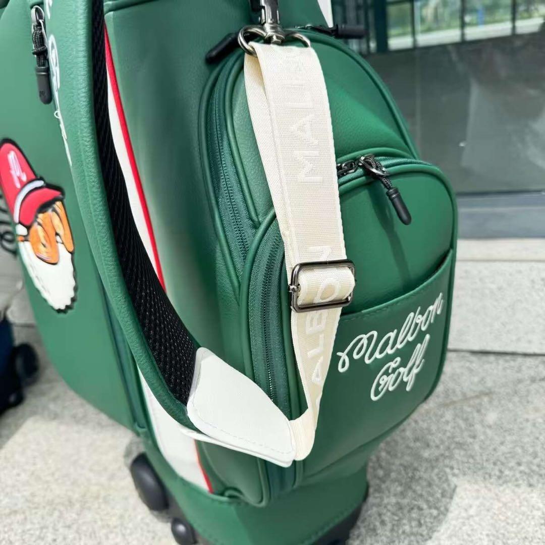 マルボンゴルフバッグ malbon golf キャディバッグ  キャスター型