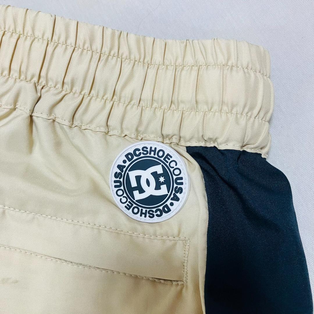 【美品】DC トレーニングパンツ ベージュ サイドライン ジャージ　Lサイズ