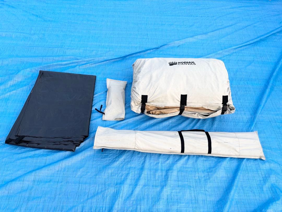 【愛知】 コディアック キャンバス 8人用 グランドシート付 ジャンク