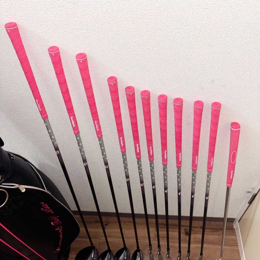 美品11本フルセット！ルーズベルトテディベア レディース ゴルフセット 初心者用