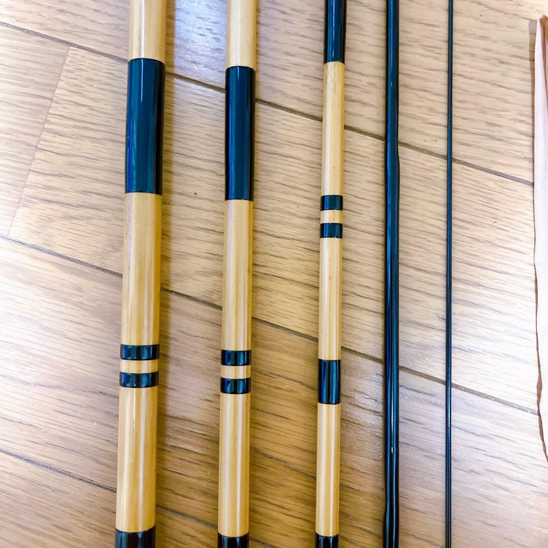 超希少 美品 紀州竹竿 美峰 浮雲 16.4尺 和竿