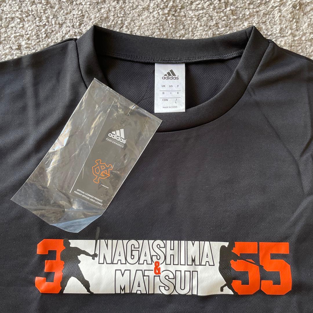長嶋茂雄＆松井秀喜 限定販売Tシャツ アディダスTシャツ 読売ジャイアンツ