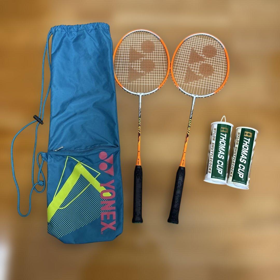 【美品】YONEX ヨネックス GR417 バドミントン ラケット2本セット