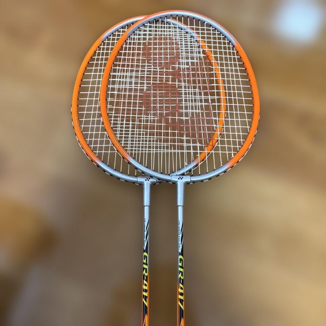 【美品】YONEX ヨネックス GR417 バドミントン ラケット2本セット