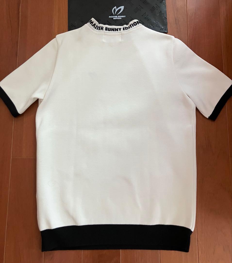 ⭐️美品⭐️マスターバニー　モックネック　半袖ニット　白