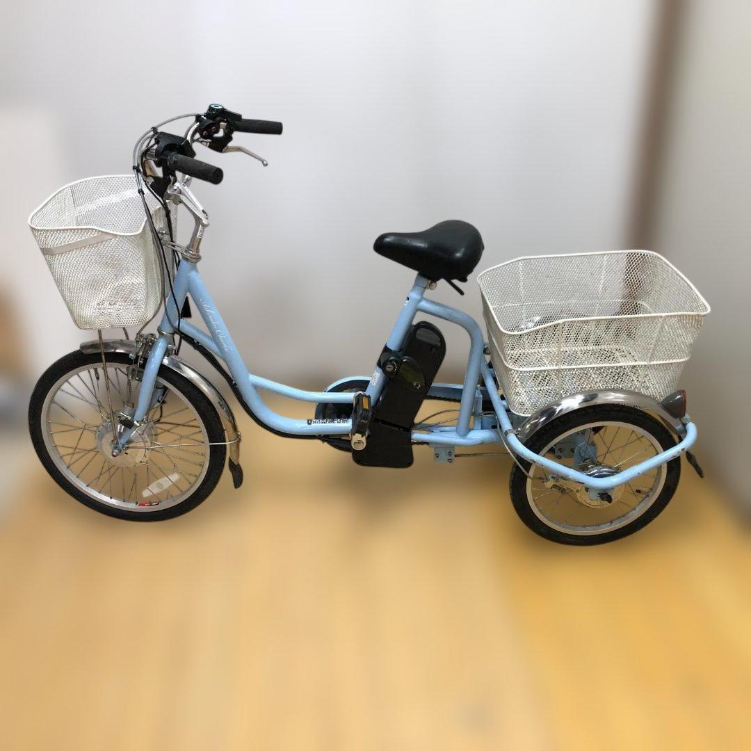 電動アシスト三輪自転車 ミムゴ MG-TRM20EB カゴ付き 260405-2