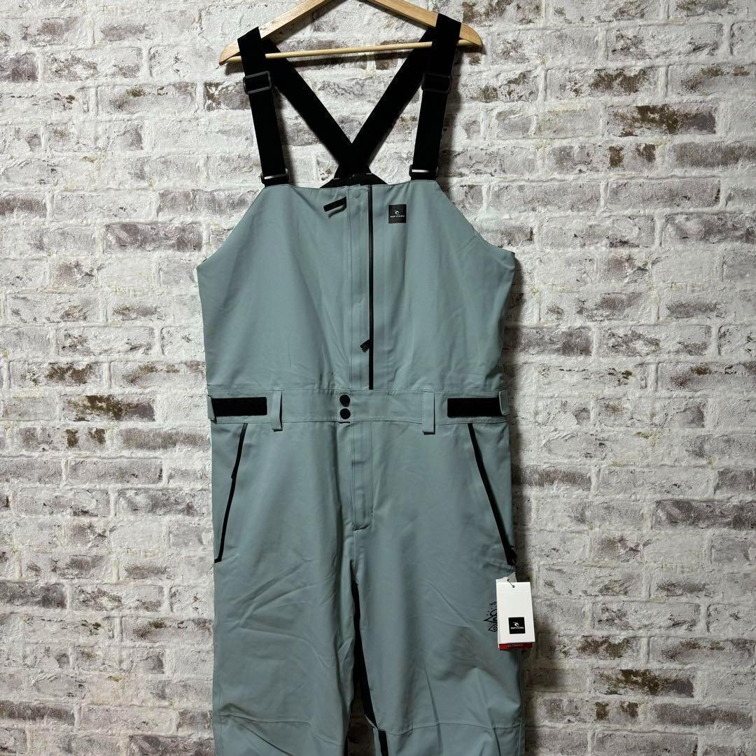 374　【リップカール】メンズ　撥水　ビブパンツ　2.5L　XL　ミネラルブルー
