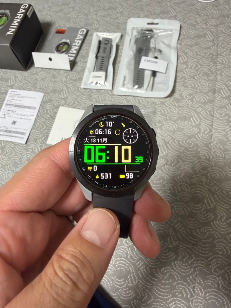 GARMIN APPROACH S70 2024年購入　使用10回未満