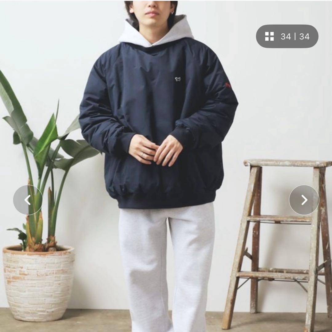 〈値下〉TAION×PENNEY'S ダウンリバーシブルゴルフジャケットネイビー