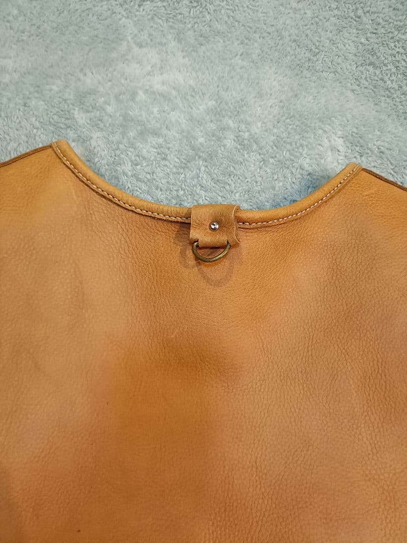 レザー フィッシングベスト ハンドメイド