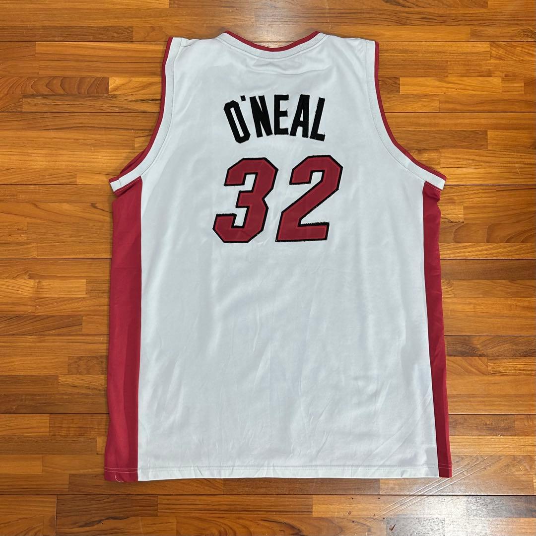 NBAヒートゲームシャツ肉厚M103シャック両面刺繍ワッペン4XLアメリカ古着