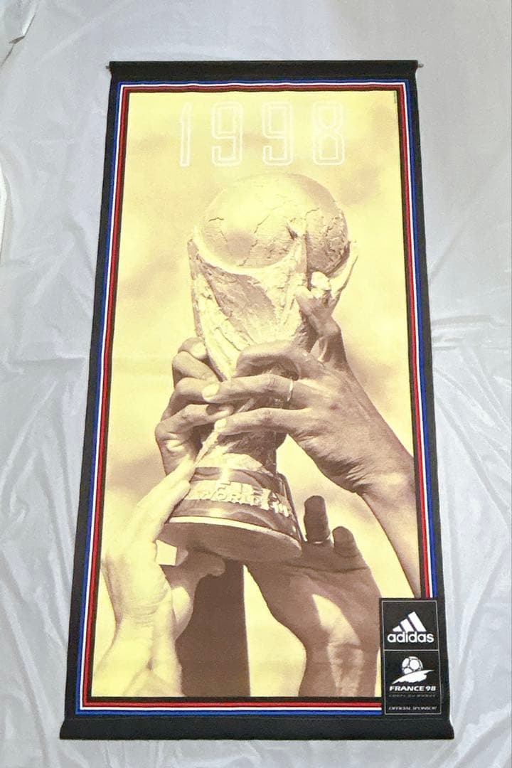 【激レア】adidas 98年フランスW杯 タペストリー 非売品 大判 サッカー