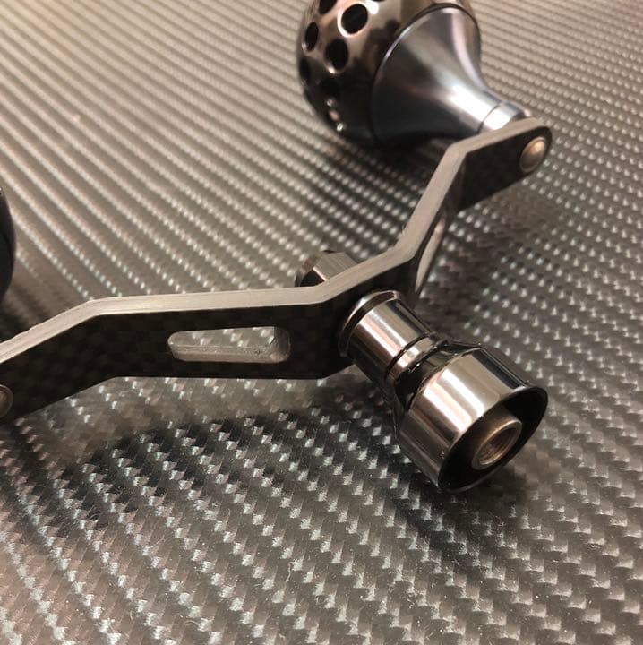 スピニングリールカーボンパワーハンドルセット ブラック
