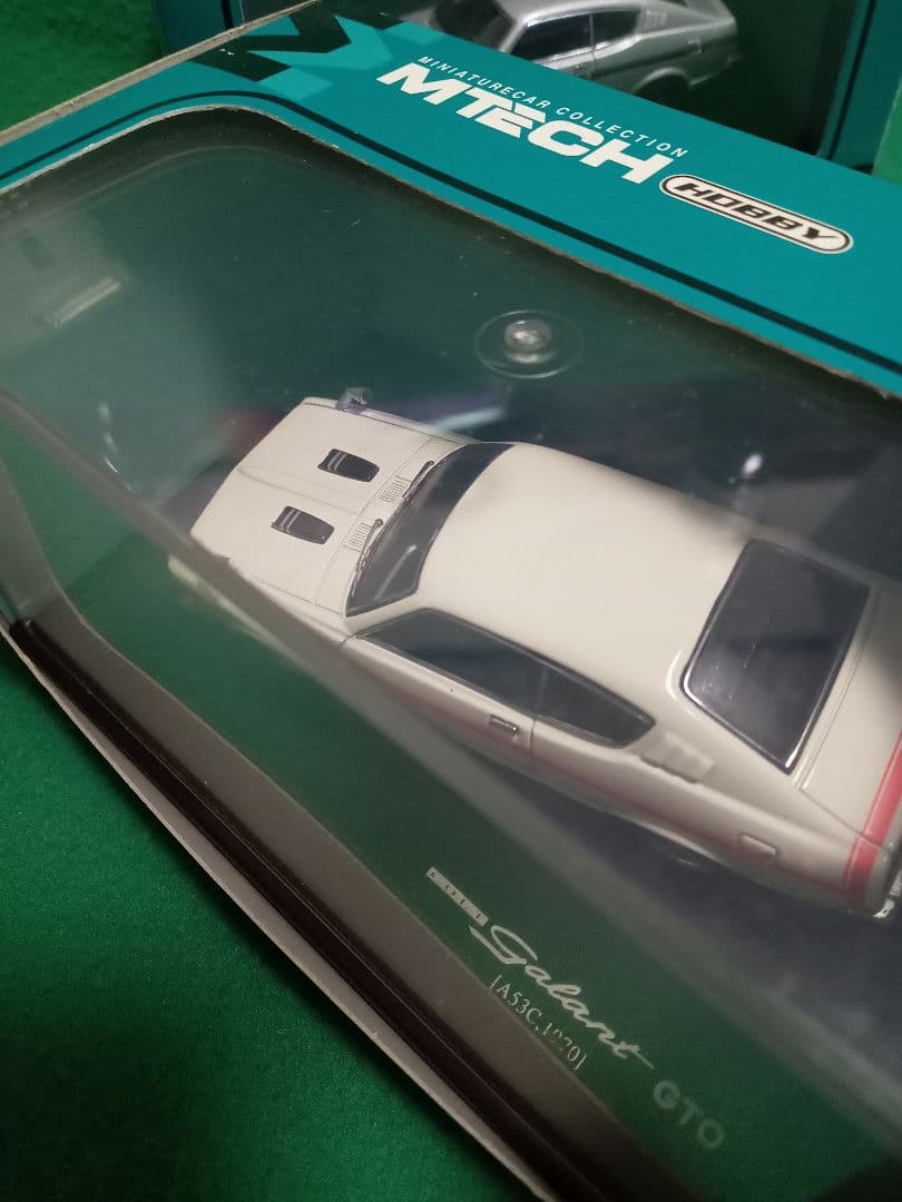 MTECH Galant GTO 1/43 スケール白、銀2台セット