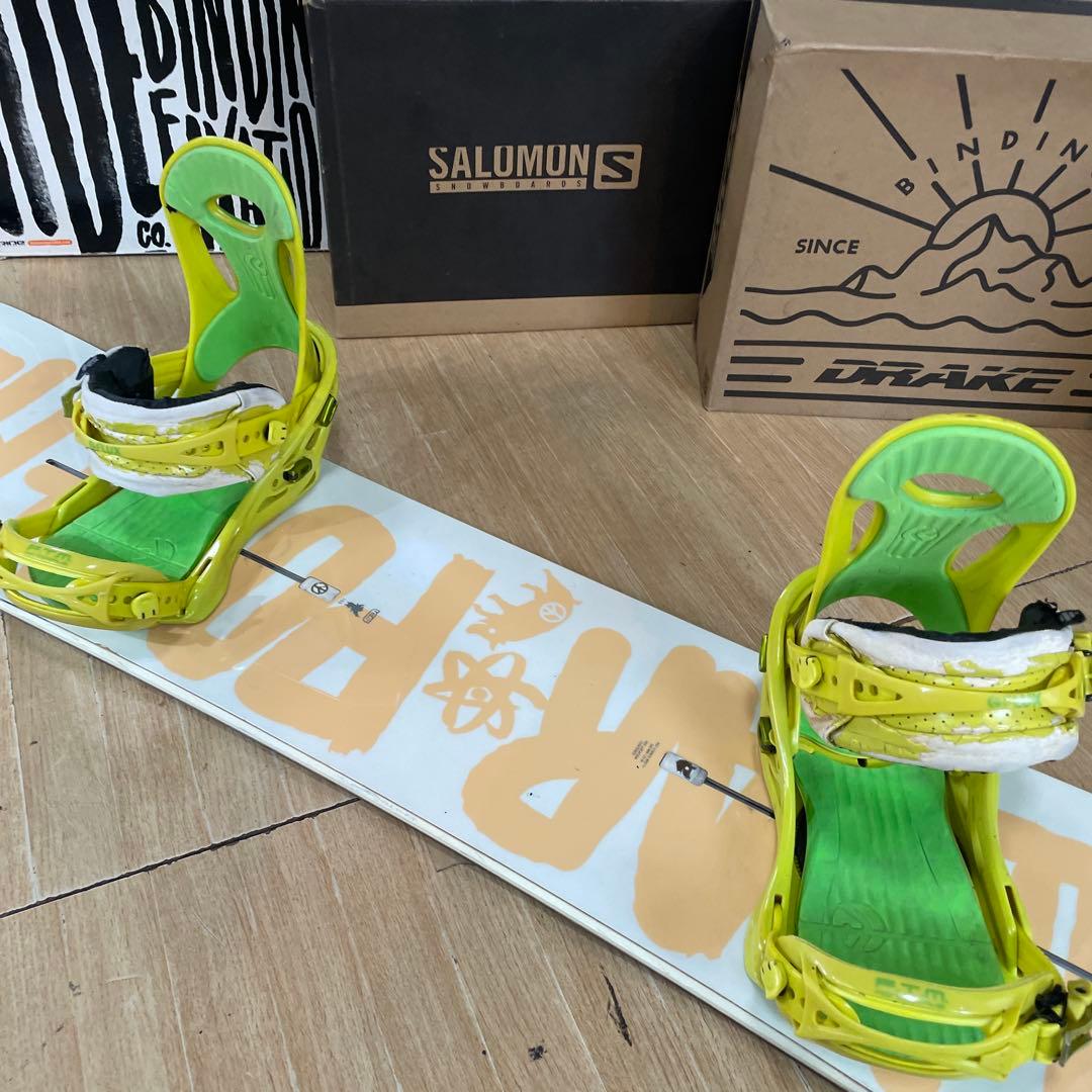BURTON×FLUX　バートン　フラックスバイン付き　スノーボードセット