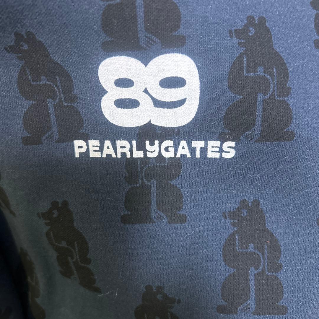 PEARLY GATES♡クマ柄フルジップパーカー ダークブルー. 最終値下げ❗️