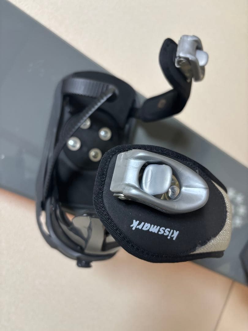 AUKNIX スノーボード セットグレーソールオレンジ約155cm
