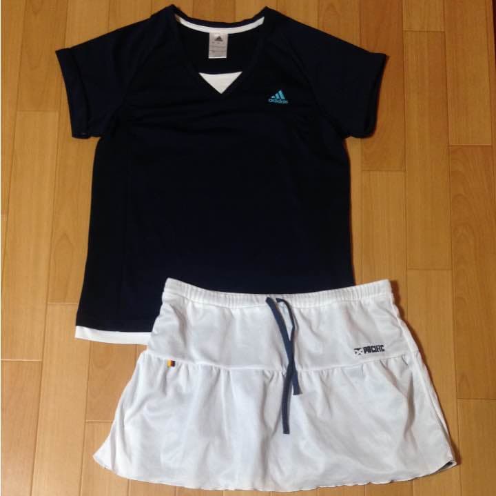 ☆ レディーステニスウエア PACIFIC adidas 上下セット L ★