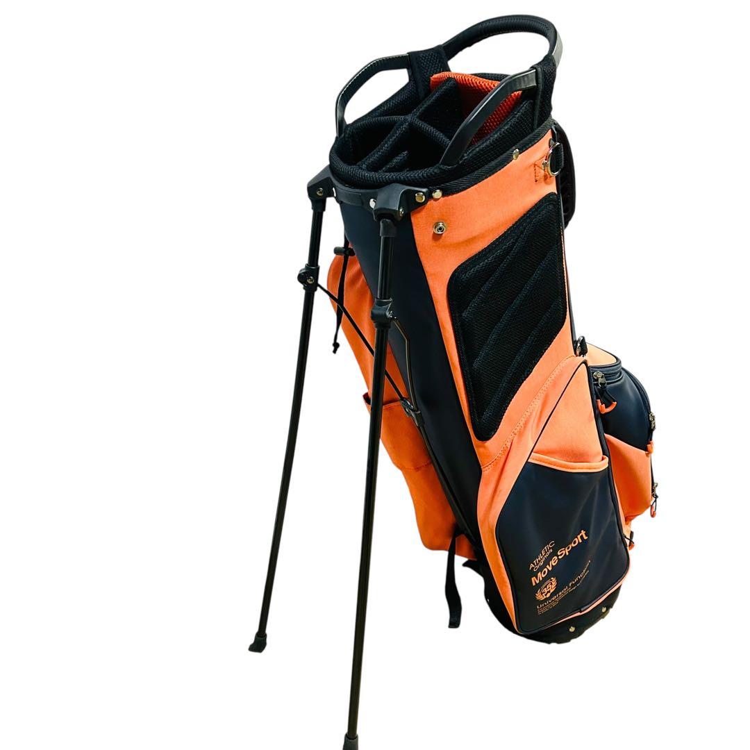 デサントゴルフ スタンドキャディバッグ 軽量2.7kg 8.5型 オレンジ