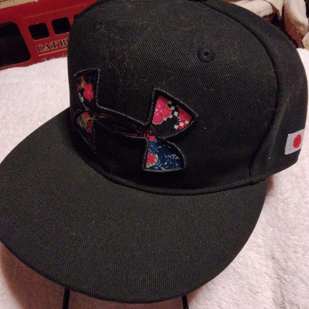 Under Armour 花柄キャップ 日本国旗刺繍