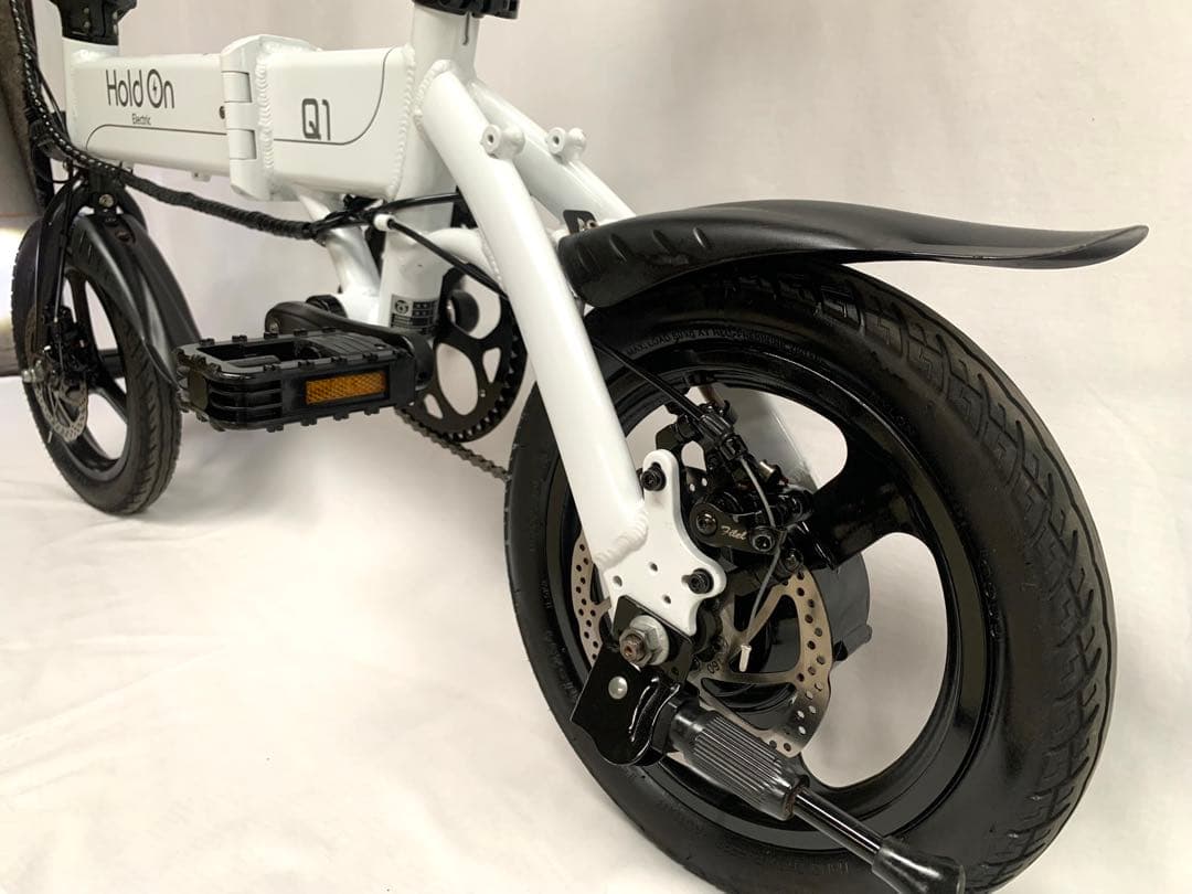 送料無料HoldOn折り畳み電動自転車Q1 36V7.5Ah14インチ動作確認済
