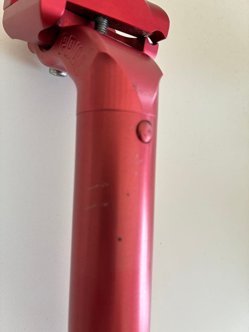 中古 paul シートポスト 27.2mm red キズあり