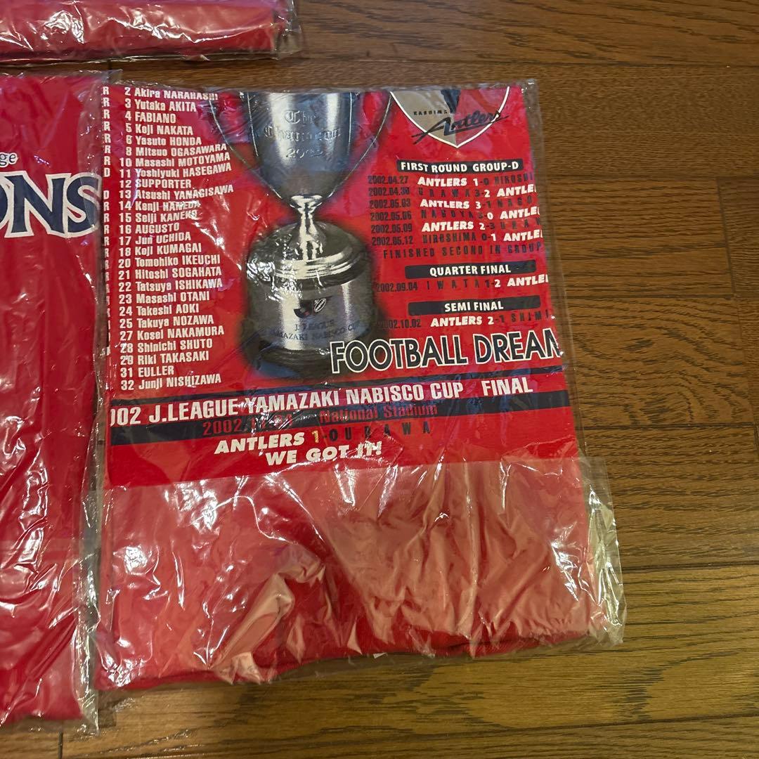 鹿島アントラーズ　2000年2001年2002年　優勝　Tシャツ ユニフォーム