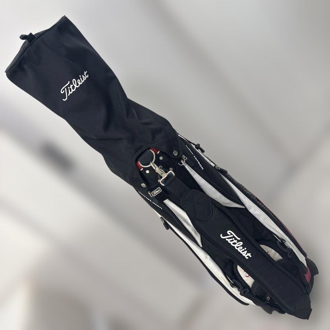 Titleist タイトリスト 9.5キャディバッグ ブラック×ホワイト×ピンク