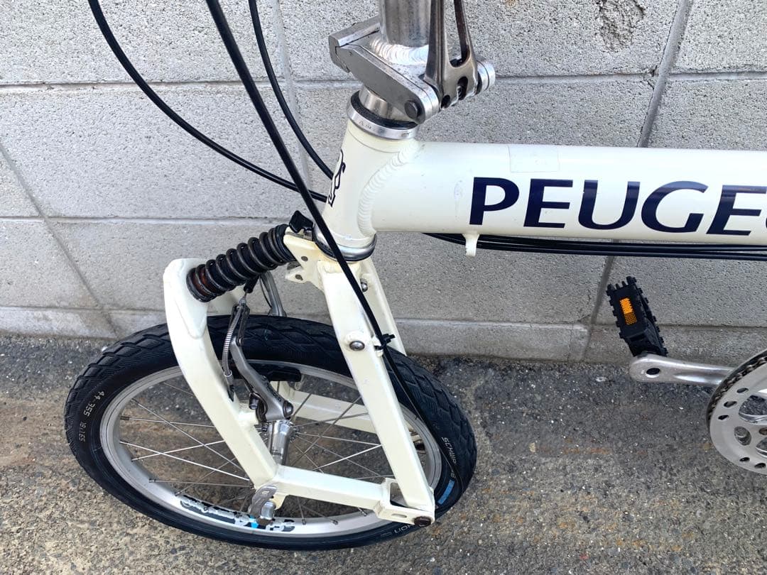 送料無料PEUGEOT折り畳み自転車SHIMANO 8速 18インチZJ8001