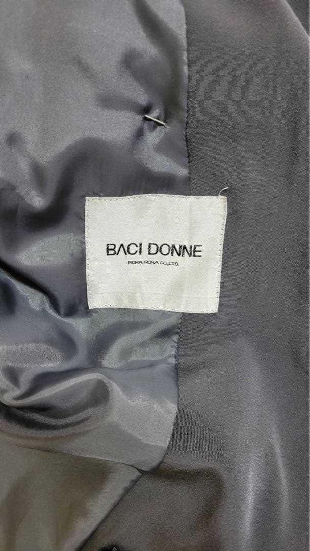 BACI DONNE グレー ダブルブレストジャケット