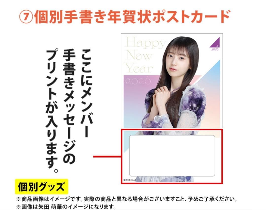 乃木坂46 2026年福袋A B C 19点　柴田柚菜