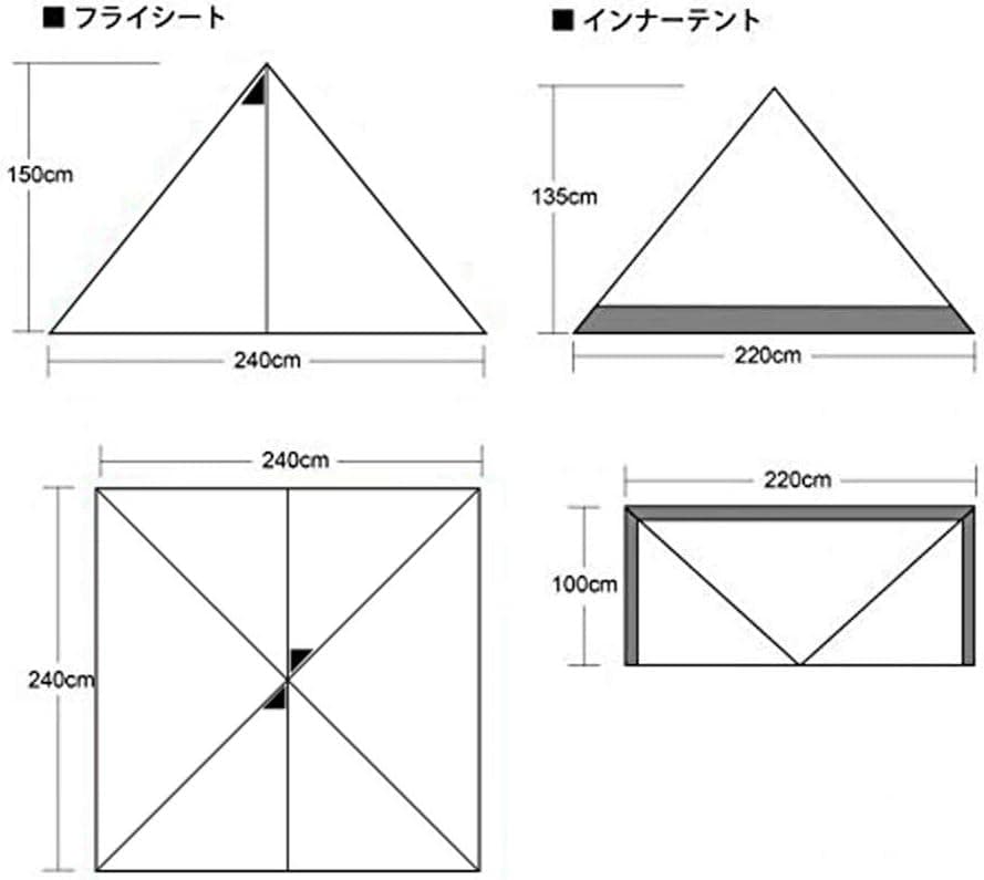 テンマクデザイン パンダライト ワンポールテント ソロ 軽量 グリーン