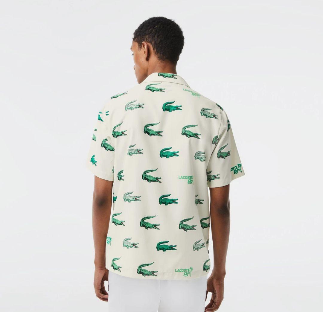 新品 ラコステ LACOSTE ストレッチゴルフオープンネックシャツ 半袖 XS